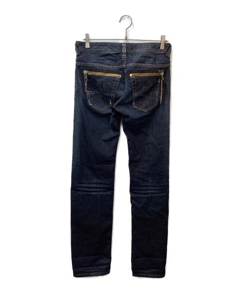 DIESEL（ディーゼル）DIESEL (ディーゼル) SLAMMER ポケットドラゴンデザインデニムパンツ インディゴ サイズ:W28L32の古着・服飾アイテム