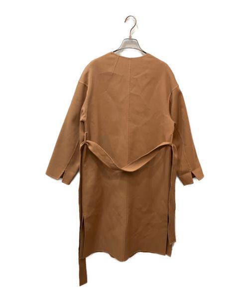 green label relaxing（グリーンレーベルリラクシング）green label relaxing (グリーンレーベルリラクシング) FM リバー ノーラペル コート ブラウン サイズ:36の古着・服飾アイテム