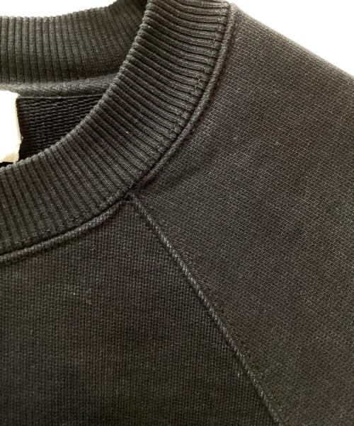ami（アミ）ami (アミ) ハートロゴクルーネックスウェット ブラック サイズ:Mの古着・服飾アイテム