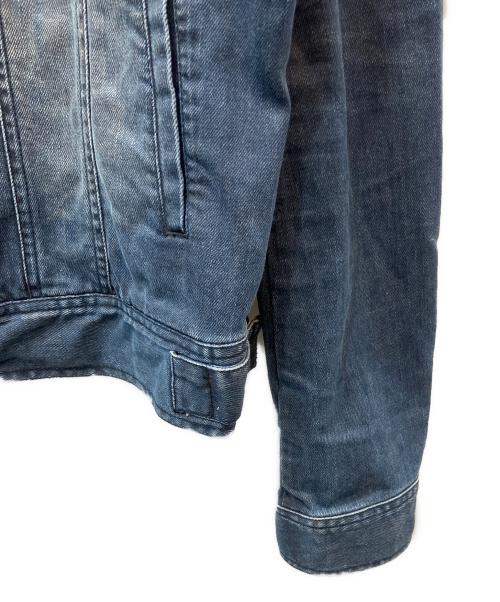 ARMANI EXCHANGE（アルマーニ エクスチェンジ）ARMANI EXCHANGE (アルマーニ エクスチェンジ) ジップアップコーティングデニムジャケット インディゴ サイズ:Mの古着・服飾アイテム