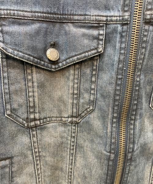 ARMANI EXCHANGE（アルマーニ エクスチェンジ）ARMANI EXCHANGE (アルマーニ エクスチェンジ) ジップアップコーティングデニムジャケット インディゴ サイズ:Mの古着・服飾アイテム