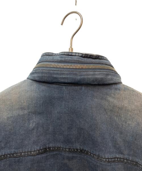 ARMANI EXCHANGE（アルマーニ エクスチェンジ）ARMANI EXCHANGE (アルマーニ エクスチェンジ) ジップアップコーティングデニムジャケット インディゴ サイズ:Mの古着・服飾アイテム