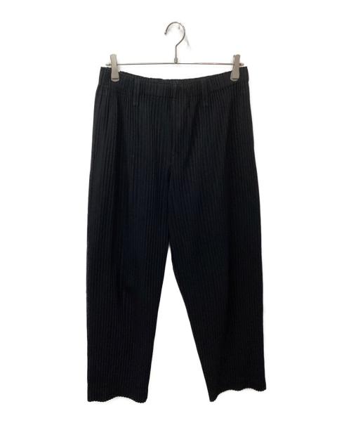HOMME PLISSE ISSEY MIYAKE（オム プリッセ イッセイ ミヤケ）HOMME PLISSE ISSEY MIYAKE (オム プリッセ イッセイ ミヤケ) BASICS プリーツパンツ ブラック サイズ:2の古着・服飾アイテム