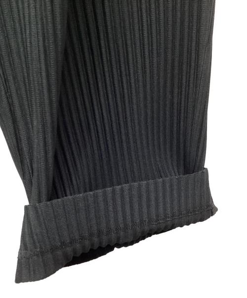 HOMME PLISSE ISSEY MIYAKE（オム プリッセ イッセイ ミヤケ）HOMME PLISSE ISSEY MIYAKE (オム プリッセ イッセイ ミヤケ) BASICS プリーツパンツ ブラック サイズ:2の古着・服飾アイテム