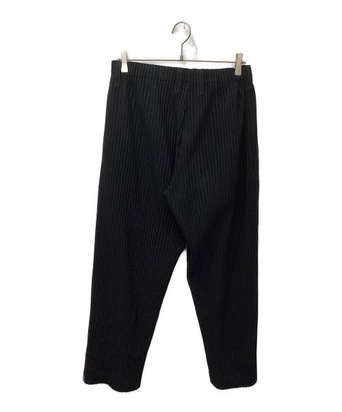 HOMME PLISSE ISSEY MIYAKE（オム プリッセ イッセイ ミヤケ）HOMME PLISSE ISSEY MIYAKE (オム プリッセ イッセイ ミヤケ) BASICS プリーツパンツ ブラック サイズ:2の古着・服飾アイテム