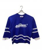 ALPHA sports wearアルファスポーツウェア）の古着「ホッケーシャツ」｜ブルー