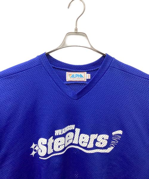 ALPHA sports wear（アルファスポーツウェア）ALPHA sports wear (アルファスポーツウェア) ホッケーシャツ ブルー サイズ:XXLの古着・服飾アイテム