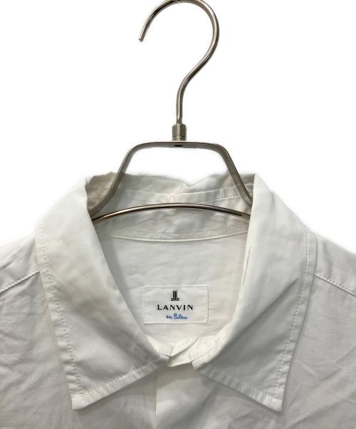 LANVIN en Bleu（ランバンオンブルー）LANVIN en Bleu (ランバンオンブルー) 胸刺繍シャツ ホワイト サイズ:Mの古着・服飾アイテム