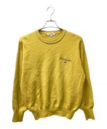 Yves Saint Laurent（イヴサンローラン）の古着「ロゴ刺繍ニット」｜イエロー