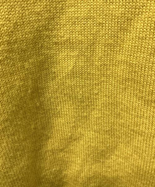 Yves Saint Laurent（イヴサンローラン）Yves Saint Laurent (イヴサンローラン) ロゴ刺繍ニット イエロー サイズ:Mの古着・服飾アイテム