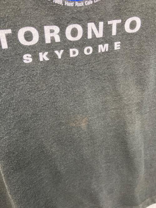 Hard Rock cafe（ハードロックカフェ）Hard Rock cafe (ハードロックカフェ) 1989S TORONTO SKYDOME Tシャツ ブラック サイズ:記載なし(実寸参照)の古着・服飾アイテム