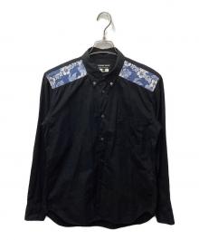 COMME des GARCONS HOMME DEUX（コムデギャルソン オム ドゥ）の古着「切替ボタンダウンシャツ」｜ブラック