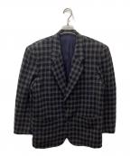 COMME des GARCONS HOMMEコムデギャルソン オム）の古着「ウールチェックテーラードジャケット」｜ネイビー