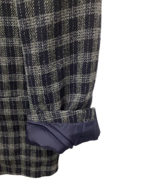 COMME des GARCONS HOMME（コムデギャルソン オム）COMME des GARCONS HOMME (コムデギャルソン オム) ウールチェックテーラードジャケット ネイビー サイズ:Sの古着・服飾アイテム