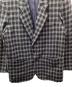 中古・古着 COMME des GARCONS HOMME (コムデギャルソン オム) ウールチェックテーラードジャケット ネイビー サイズ:S：16000円