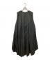 nest Robe（ネストローブ）の古着「リネンサークルヘムノースリーブワンピース」｜ブラック