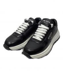 PRADA（プラダ）の古着「Prax 01 レザー スニーカー」｜ブラック