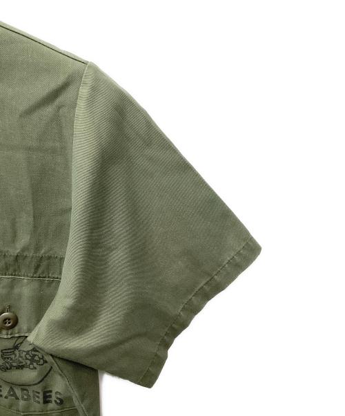 U'S NAVY（ユーエスネイビー）U'S NAVY (ユーエスネイビー) ミリタリーユーティリティシャツ オリーブ サイズ:14 1/2の古着・服飾アイテム