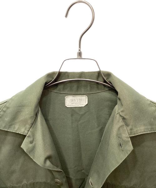 U'S NAVY（ユーエスネイビー）U'S NAVY (ユーエスネイビー) ミリタリーユーティリティシャツ オリーブ サイズ:14 1/2の古着・服飾アイテム