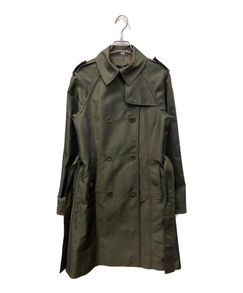 BOSS HUGO BOSS（ボス ヒューゴボス）BOSS HUGO BOSS (ボス ヒューゴボス) ナイロントレンチコート オリーブ サイズ:34の古着・服飾アイテム