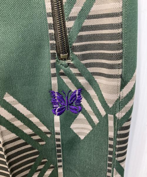 Needles（ニードルズ）Needles (ニードルズ) ボタニカルデザイントラックパンツ ベージュ×グリーン サイズ:Mの古着・服飾アイテム