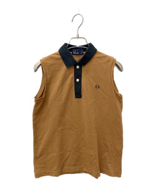 FRED PERRY（フレッドペリー）FRED PERRY (フレッドペリー) ノースリーブポロシャツ ベージュ サイズ:10の古着・服飾アイテム