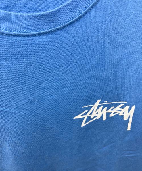 stussy（ステューシー）stussy (ステューシー) 両面プリント半袖Tシャツ スカイブルー サイズ:Sの古着・服飾アイテム