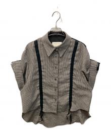 UNITED TOKYO（ユナイテッドトーキョー）の古着「Adjustable Length Mesh Shirt/アジャスタブルレングスメッシュシャツ」｜グレー