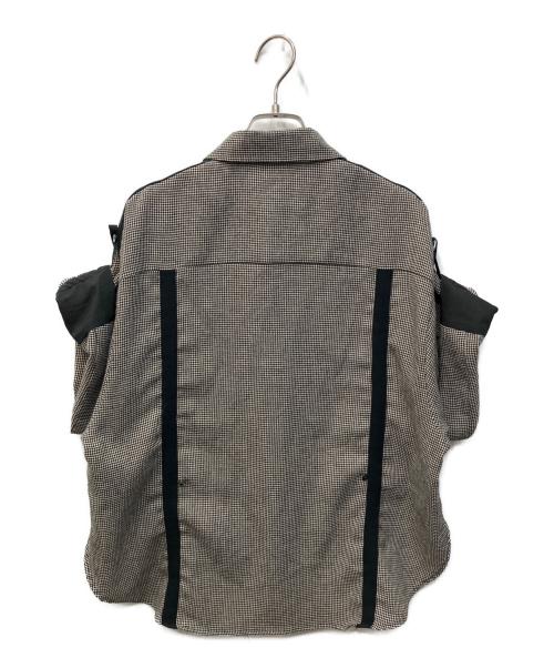 UNITED TOKYO（ユナイテッドトーキョー）UNITED TOKYO (ユナイテッドトーキョー) Adjustable Length Mesh Shirt/アジャスタブルレングスメッシュシャツ グレー サイズ:FREEの古着・服飾アイテム