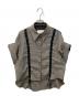 UNITED TOKYO（ユナイテッドトーキョー）の古着「Adjustable Length Mesh Shirt/アジャスタブルレングスメッシュシャツ」｜グレー