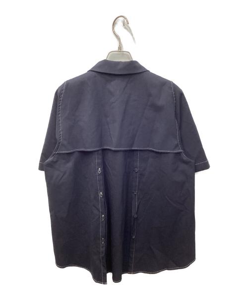 PUBLIC TOKYO（パブリックトウキョウ）PUBLIC TOKYO (パブリックトウキョウ) ドライトロフロントジップシャツ ネイビー サイズ:1の古着・服飾アイテム