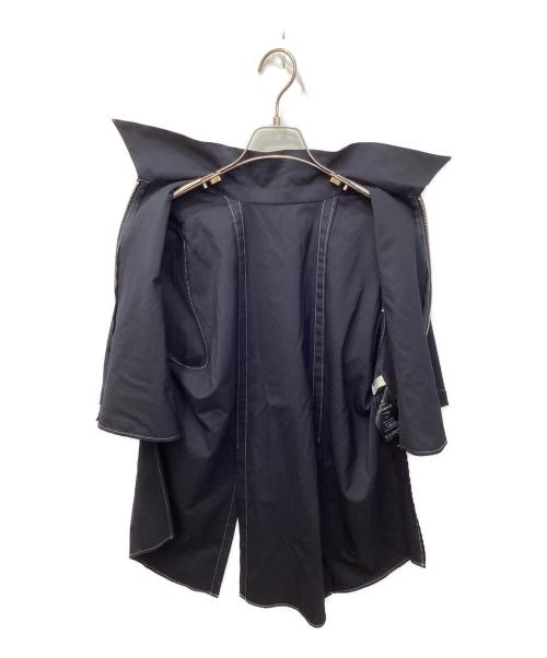PUBLIC TOKYO（パブリックトウキョウ）PUBLIC TOKYO (パブリックトウキョウ) ドライトロフロントジップシャツ ネイビー サイズ:1の古着・服飾アイテム
