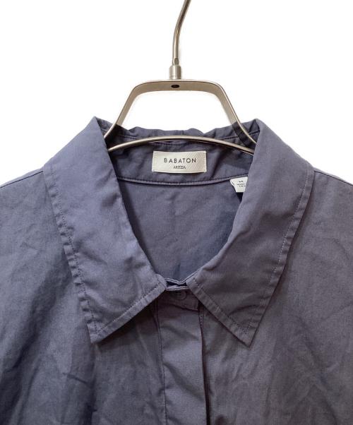 BABATON（ババトン）BABATON (ババトン) ハーフボタンシャツワンピース グレー サイズ:Mの古着・服飾アイテム