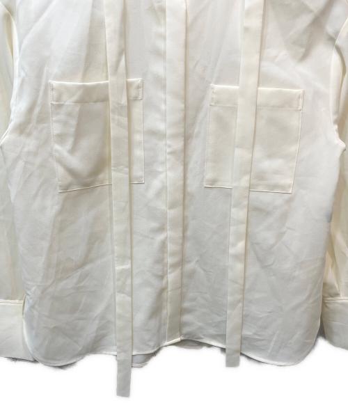 N.O.R.C（ノーク）N.O.R.C (ノーク) ウォッシャブル2WAYバンドカラーシャツ アイボリー サイズ:Freeの古着・服飾アイテム