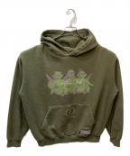 LIBEREリベーレ）の古着「ANGEL BABIES HOODIE（エンジェルベイビーズ）」｜カーキ