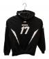NOMANUAL（ノーマニュアル）の古着「17 FOOTBALL HOODIE（フットボールフーディ）」｜ブラック