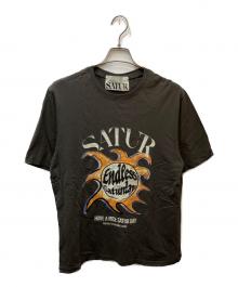 SATUR（セター）の古着「プリントTシャツ」｜グレー