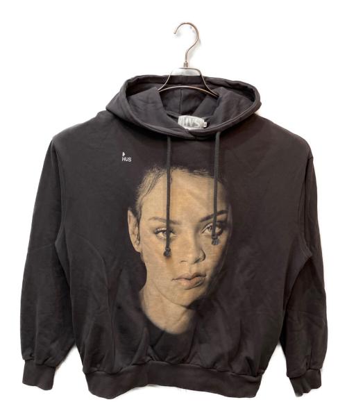 HVS（エイチブイエス）HVS (エイチブイエス) Rihanna プリントフーディー グレー サイズ:Mの古着・服飾アイテム
