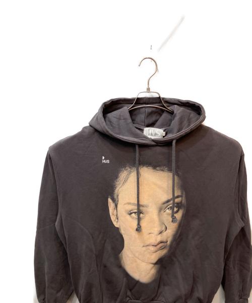 HVS（エイチブイエス）HVS (エイチブイエス) Rihanna プリントフーディー グレー サイズ:Mの古着・服飾アイテム