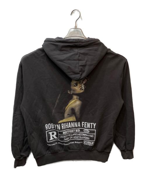 HVS（エイチブイエス）HVS (エイチブイエス) Rihanna プリントフーディー グレー サイズ:Mの古着・服飾アイテム
