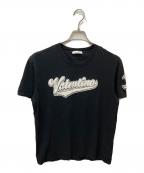 VALENTINOヴァレンティノ）の古着「ロゴワッペンTシャツ」｜ブラック