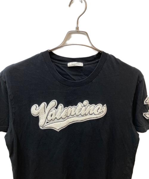 VALENTINO（ヴァレンティノ）VALENTINO (ヴァレンティノ) ロゴワッペンTシャツ ブラック サイズ:表記無しの古着・服飾アイテム