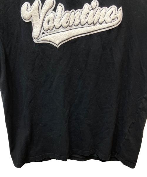 VALENTINO（ヴァレンティノ）VALENTINO (ヴァレンティノ) ロゴワッペンTシャツ ブラック サイズ:表記無しの古着・服飾アイテム