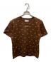 PINK HOUSE（ピンクハウス）の古着「フラワープリントTシャツ」｜ブラウン