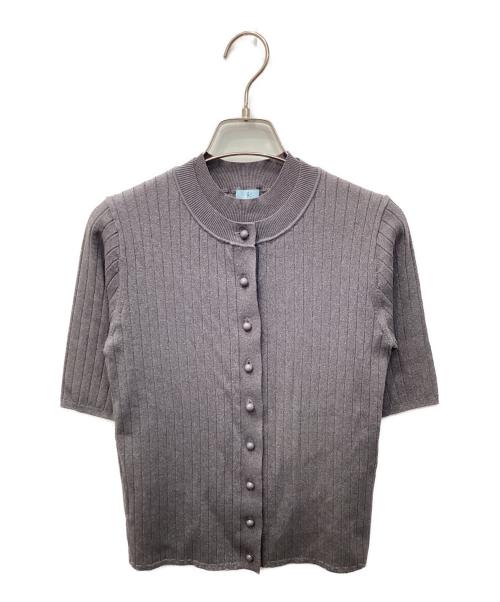 KUMIKYOKU（クミキョク）KUMIKYOKU (クミキョク) MINA半袖 アンサンブルカーディガン グレー サイズ:Sの古着・服飾アイテム