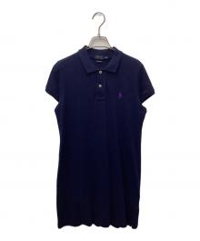 POLO RALPH LAUREN（ポロ・ラルフローレン）の古着「ポロシャツワンピース」｜ネイビー