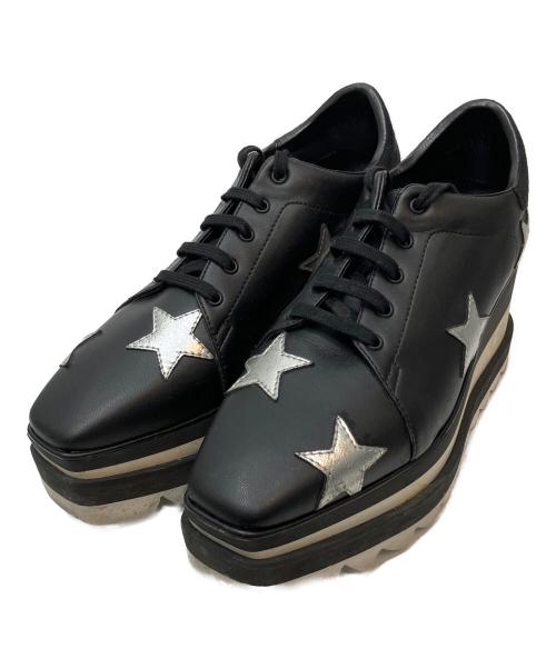 STELLA McCARTNEY（ステラマッカートニー）STELLA McCARTNEY (ステラマッカートニー) エリススターズ プラットフォームシューズ ブラック サイズ:36 1/2の古着・服飾アイテム