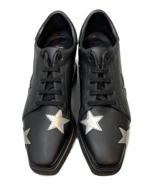 STELLA McCARTNEY（ステラマッカートニー）STELLA McCARTNEY (ステラマッカートニー) エリススターズ プラットフォームシューズ ブラック サイズ:36 1/2の古着・服飾アイテム