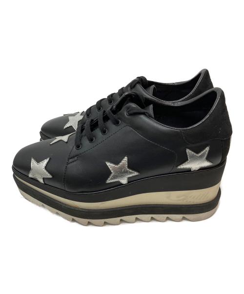 STELLA McCARTNEY（ステラマッカートニー）STELLA McCARTNEY (ステラマッカートニー) エリススターズ プラットフォームシューズ ブラック サイズ:36 1/2の古着・服飾アイテム