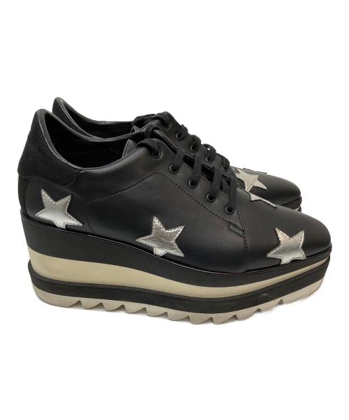 STELLA McCARTNEY（ステラマッカートニー）STELLA McCARTNEY (ステラマッカートニー) エリススターズ プラットフォームシューズ ブラック サイズ:36 1/2の古着・服飾アイテム